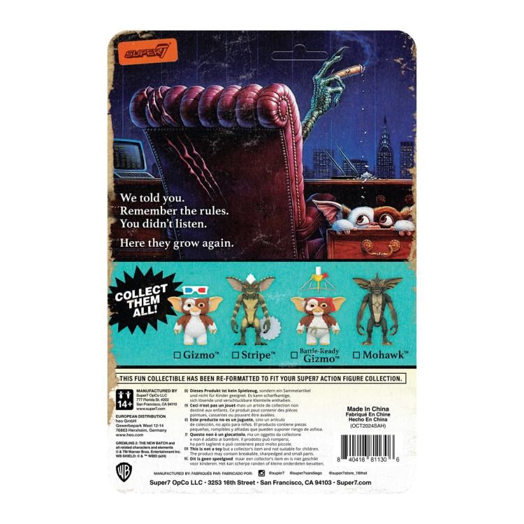 Gremlins 2: The New Batch ReAction Gizmo (Battle Ready) Action Figure Gallery Image 6