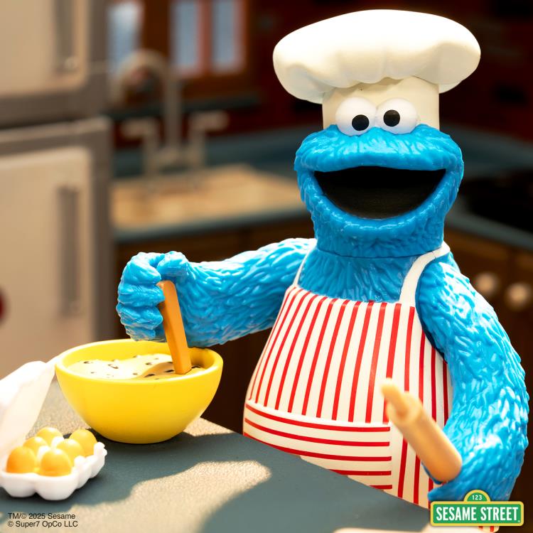 Sesame Street ReAction Chef Cookie Monster Action Figure Gallery Image 3