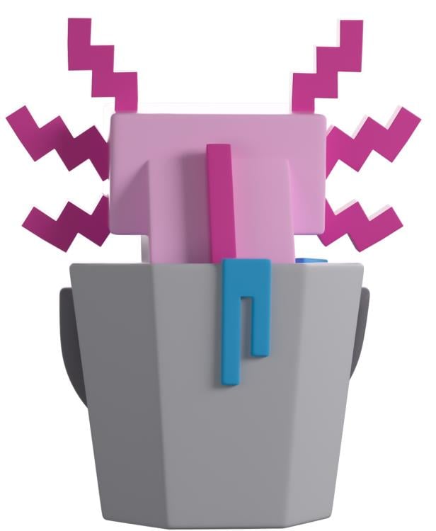 Minecraft Axolotl Vinyl Figure Gallery Image 4
