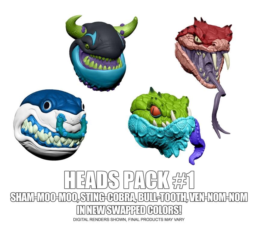 MONSTORS Heads Pack #1 Accessory Pack Gallery Image 3