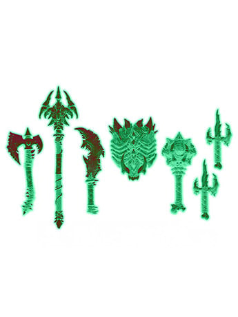 MONSTORS Weapons Pack #3 (Glow-in-the-dark) Accessory Pack Gallery Image 2