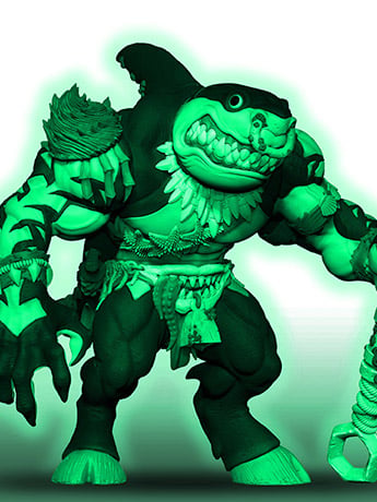 MONSTORS Bull-Tooth (Glow-In-The-Dark Ver.) Action Figure Gallery Image 2