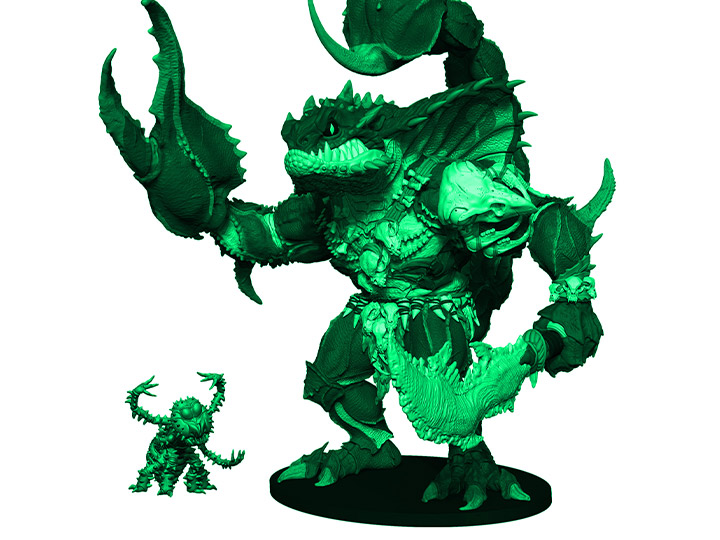 MONSTORS Lizard-Bro (Glow-In-The-Dark Ver.) Action Figure Gallery Image 1