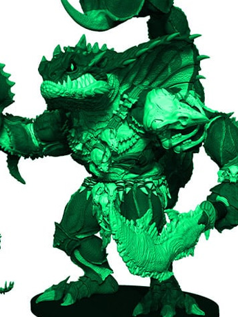 MONSTORS Lizard-Bro (Glow-In-The-Dark Ver.) Action Figure Gallery Image 2