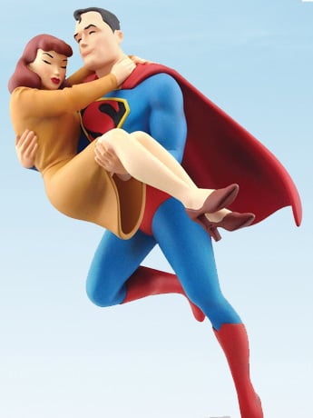 Superman Rescues Lois Lane Statue