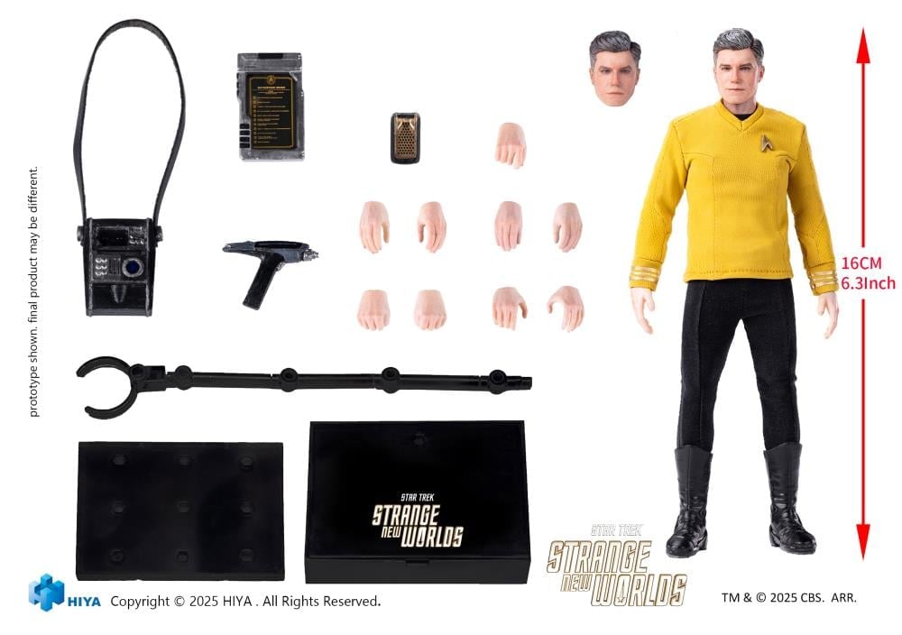 Star Trek: Strange New Worlds Exquisite Super Series Christopher Pike 1/12 Scale PX Previews Exclusive Action Figure Gallery Image 11