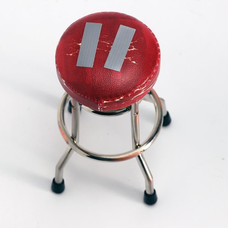 RepliCade Arcade Stool (Red Distressed Overhaul Edition) 1/6 Scale Limited Edition Accessory Gallery Image 3