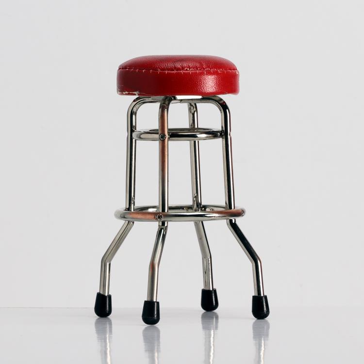 RepliCade Arcade Stool (Red Distressed Overhaul Edition) 1/6 Scale Limited Edition Accessory Gallery Image 4