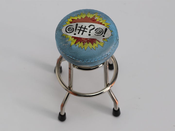 RepliCade Arcade Stool (Distressed Overhaul Edition) 1/6 Scale Limited Edition Accessory Gallery Image 1