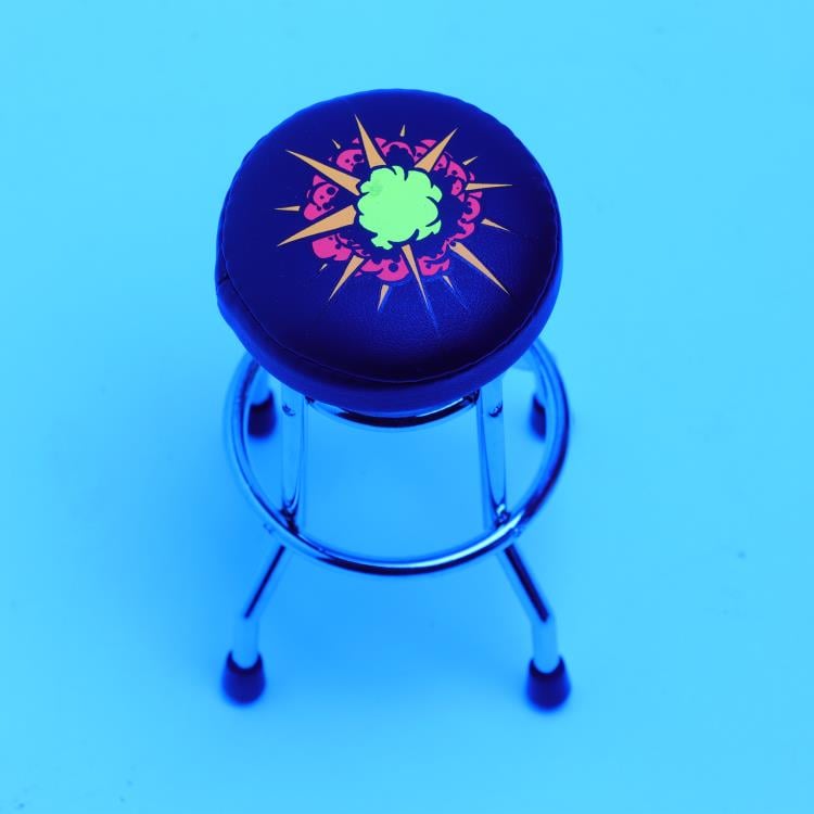 RepliCade Arcade Stool (DD Black UV Explosion) 1/6 Scale Limited Edition Accessory Gallery Image 5