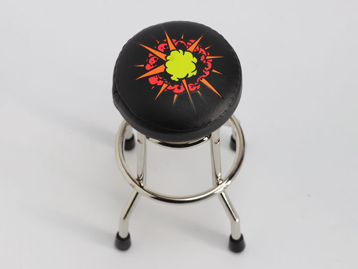 RepliCade Arcade Stool (DD Black UV Explosion) 1/6 Scale Limited Edition Accessory Gallery Image 1