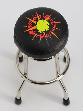 RepliCade Arcade Stool (DD Black UV Explosion) 1/6 Scale Limited Edition Accessory Gallery Image 2