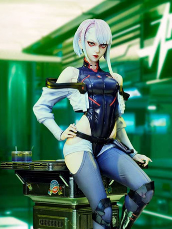 Cyberpunk: Edgerunners Real Elite Masterline Lucy 1/4 Scale Statue Gallery Image 2