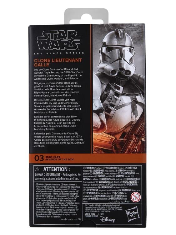 Star Wars: The Black Series 6" Clone Lieutenant Galle (Revenge of the Sith) Action Figure Gallery Image 15