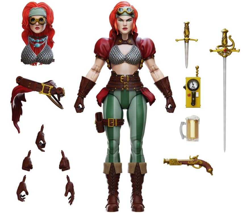 Legenderry Red Sonja Epic H.A.C.K.S. Red Sonja (Steampunk Legend) 1/12 Scale Action Figure Gallery Image 6