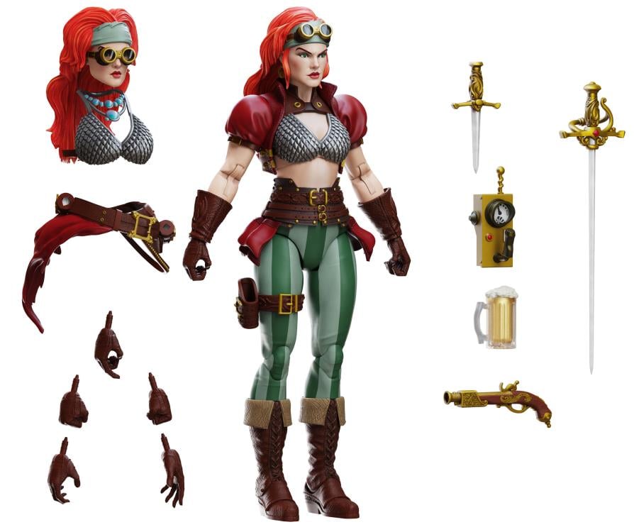 Legenderry Red Sonja Epic H.A.C.K.S. Red Sonja (Steampunk Legend) 1/12 Scale Action Figure Gallery Image 7