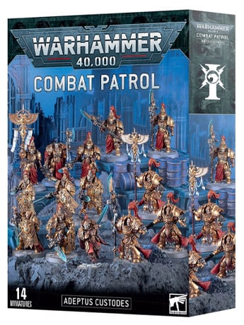 Warhammer 40,000 Adeptus Custodes Combat Patrol Miniatures Set Gallery Image 2