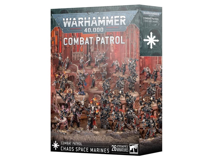 Warhammer 40,000 Chaos Space Marines Combat Patrol Miniatures Set