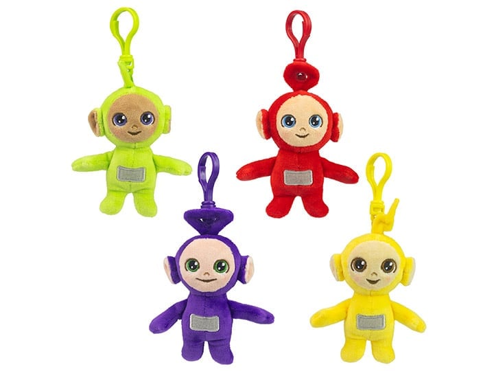 Teletubbies Set of 4 Plush Backpack Clips