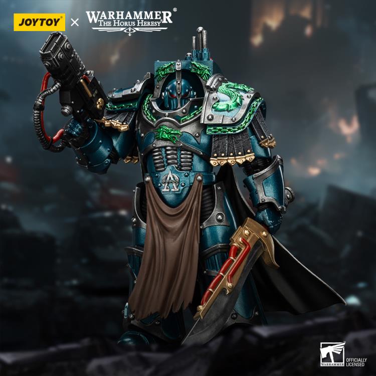 Warhammer: The Horus Heresy Alpha Legion Legion Praetor in Cataphractii Terminator Armor 1/18 Scale Action Figure Gallery Image 3