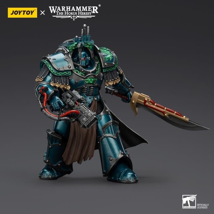 Warhammer: The Horus Heresy Alpha Legion Legion Praetor in Cataphractii Terminator Armor 1/18 Scale Action Figure Gallery Image 9