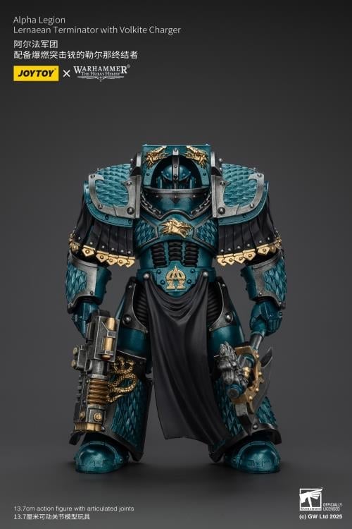 Warhammer: The Horus Heresy Alpha Legion Lernaean Terminator with Volkite Charger 1/18 Scale Action Figure Gallery Image 5