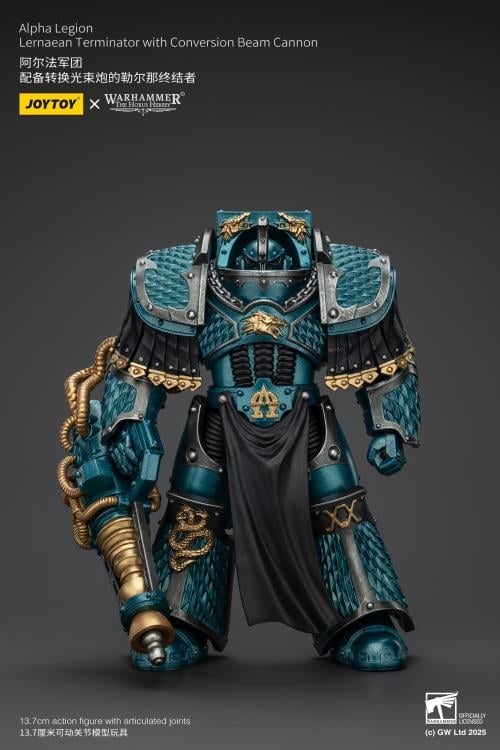 Warhammer: The Horus Heresy Alpha Legion Lernaean Terminator with Conversion Beam Cannon 1/18 Scale Action Figure Gallery Image 4