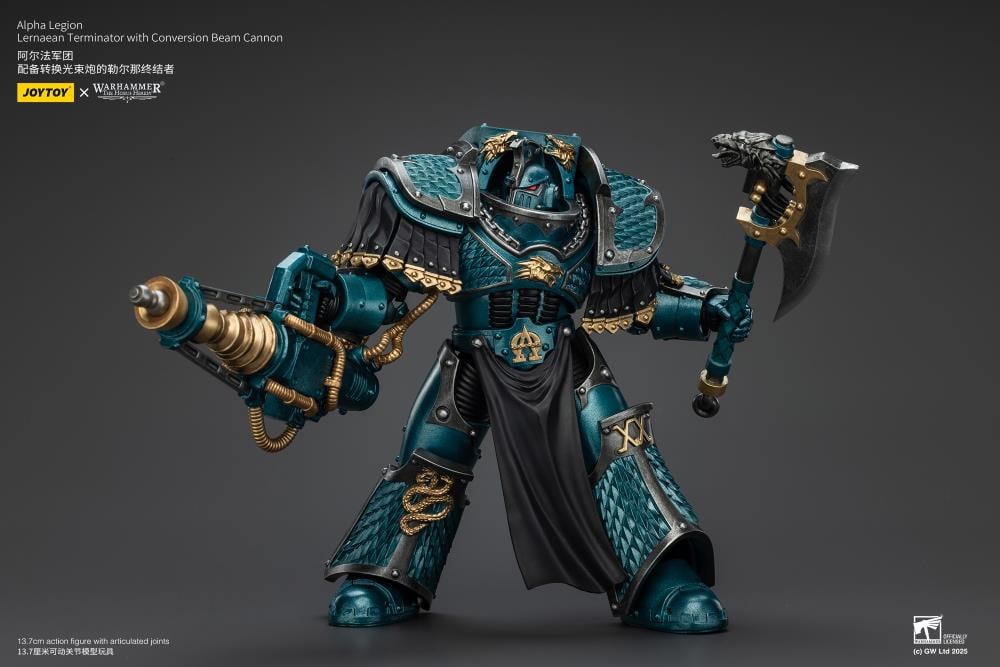Warhammer: The Horus Heresy Alpha Legion Lernaean Terminator with Conversion Beam Cannon 1/18 Scale Action Figure Gallery Image 11