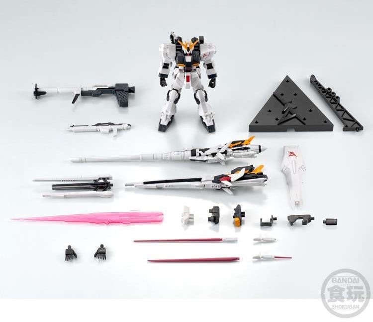 Mobile Suit Gundam U.C. Engage G Frame FA RX-93 v Gundam with Long-Range Fin Funnel & Hyper Mega Bazooka Action Figure Set Gallery Image 11