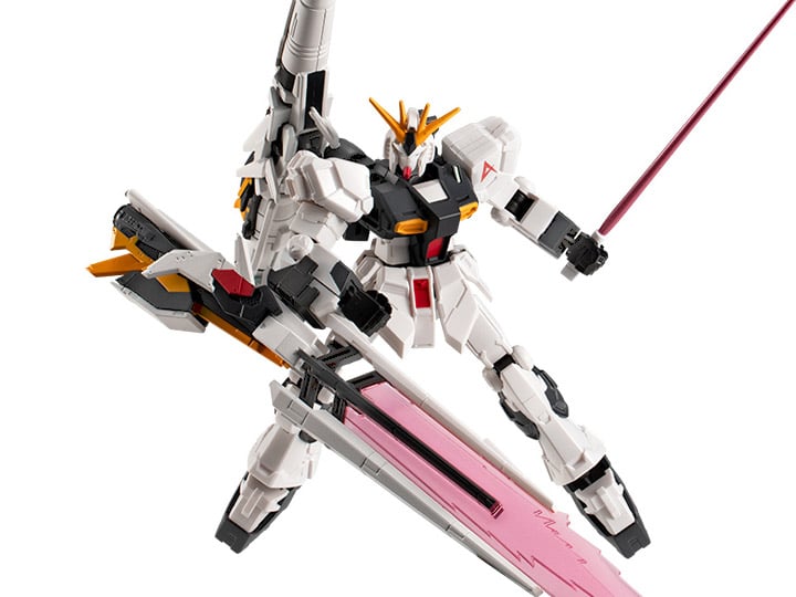 Mobile Suit Gundam U.C. Engage G Frame FA RX-93 v Gundam with Long-Range Fin Funnel & Hyper Mega Bazooka Action Figure Set Gallery Image 1