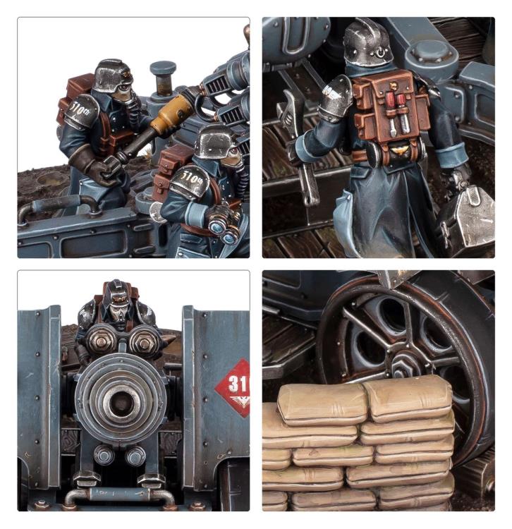 Warhammer 40,000 Astra Militarum Artillery Team Citadel Miniature Gallery Image 9