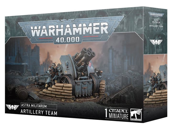 Warhammer 40,000 Astra Militarum Artillery Team Citadel Miniature Gallery Image 1