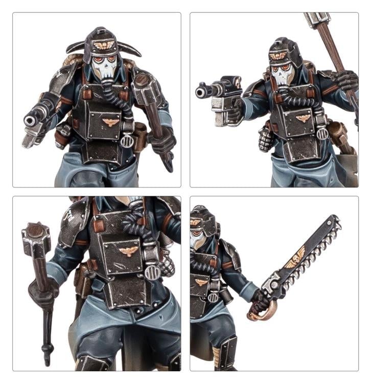 Warhammer 40,000 Astra Militarum Krieg Combat Engineers Citadel Miniatures Set Gallery Image 4