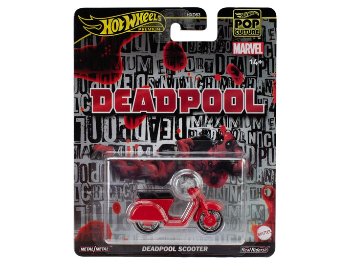 Deadpool Hot Wheels Premium Pop Culture Deadpool Scooter Gallery Image 1