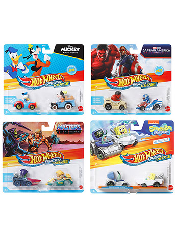 Hot Wheels Racerverse Mix 4 Case of 4 Two-Packs Gallery Image 2