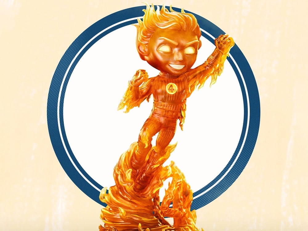 The Fantastic Four: First Steps MiniCo Human Torch Figure Gallery Image 1