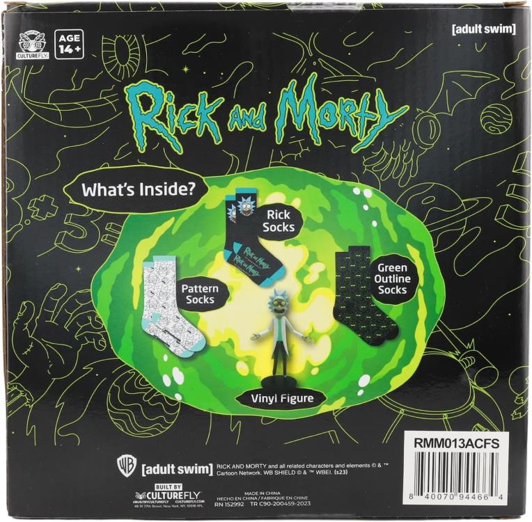 Rick and Morty Vinyl and Sock Gift Bundle Gallery Image 9
