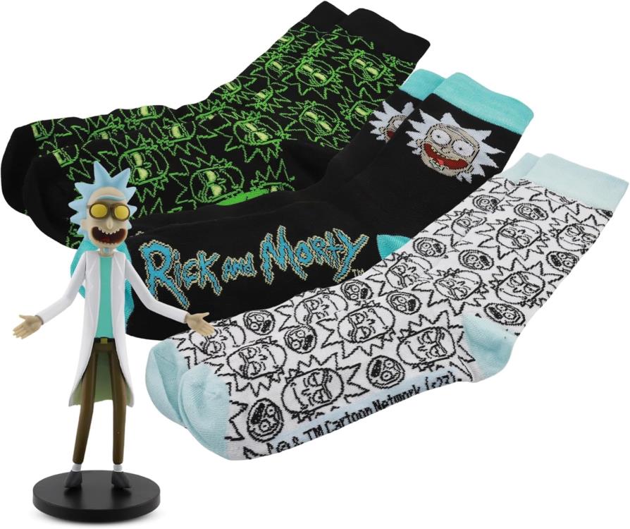 Rick and Morty Vinyl and Sock Gift Bundle Gallery Image 3