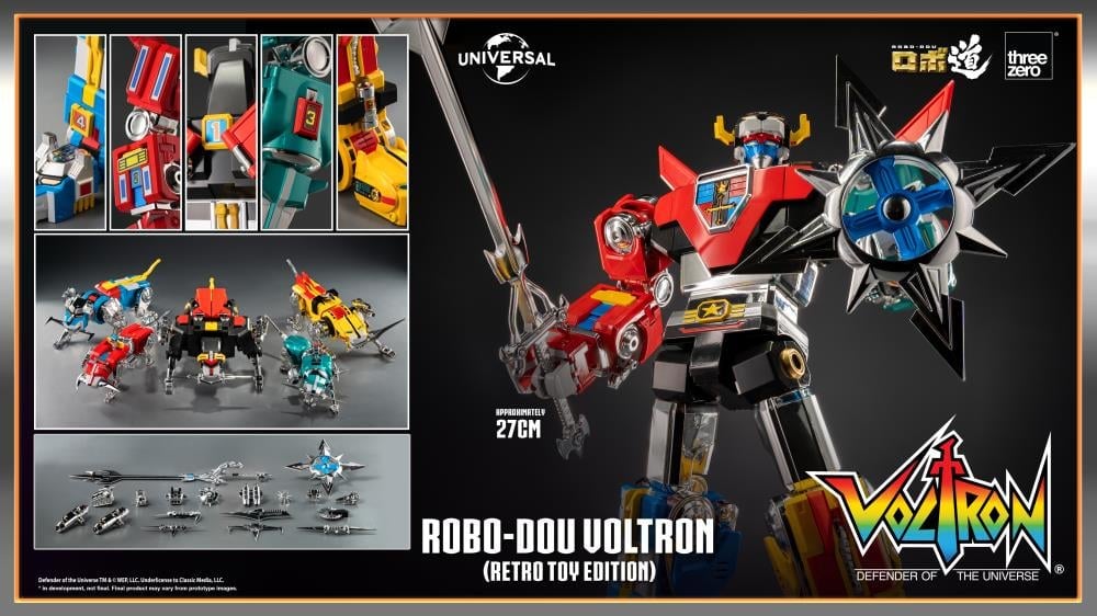 Voltron: Defender of the Universe ROBO-DOU Voltron (Retro Toy Edition) Action Figure Gallery Image 17
