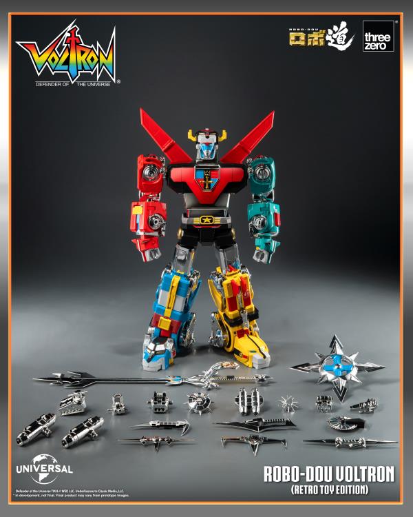 Voltron: Defender of the Universe ROBO-DOU Voltron (Retro Toy Edition) Action Figure Gallery Image 18