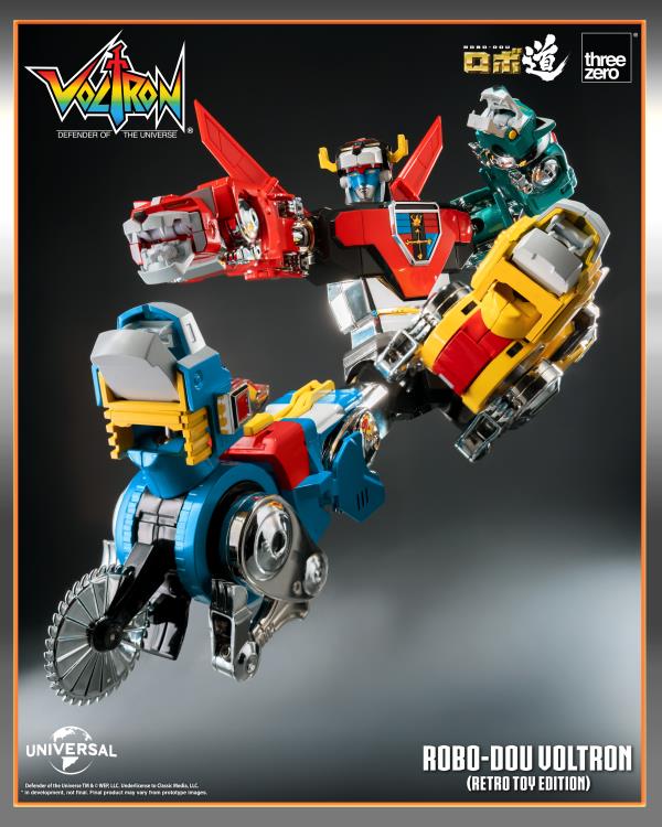 Voltron: Defender of the Universe ROBO-DOU Voltron (Retro Toy Edition) Action Figure Gallery Image 9