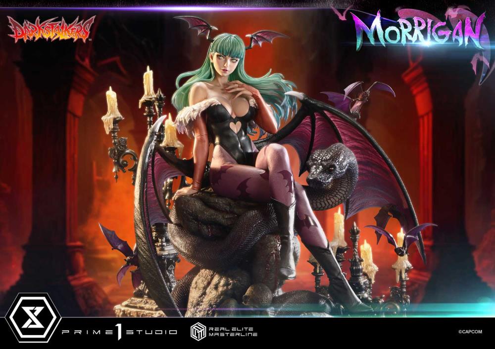 Darkstalkers Real Elite Masterline Morrigan 1/4 Scale Limited Edition Statue (With Bonus) Gallery Image 26