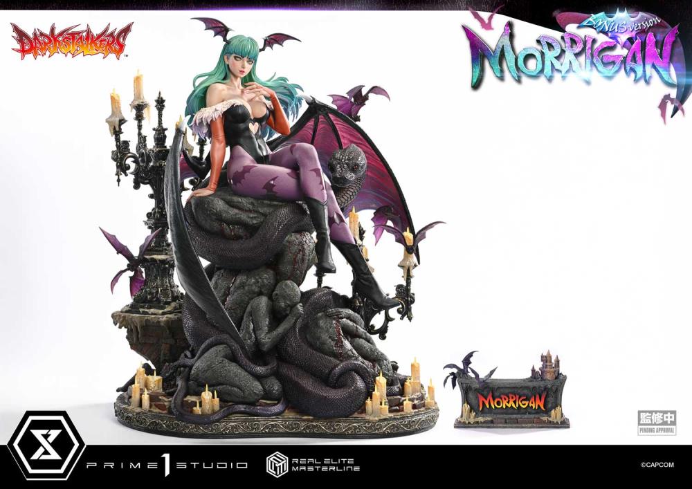 Darkstalkers Real Elite Masterline Morrigan 1/4 Scale Limited Edition Statue (With Bonus) Gallery Image 3