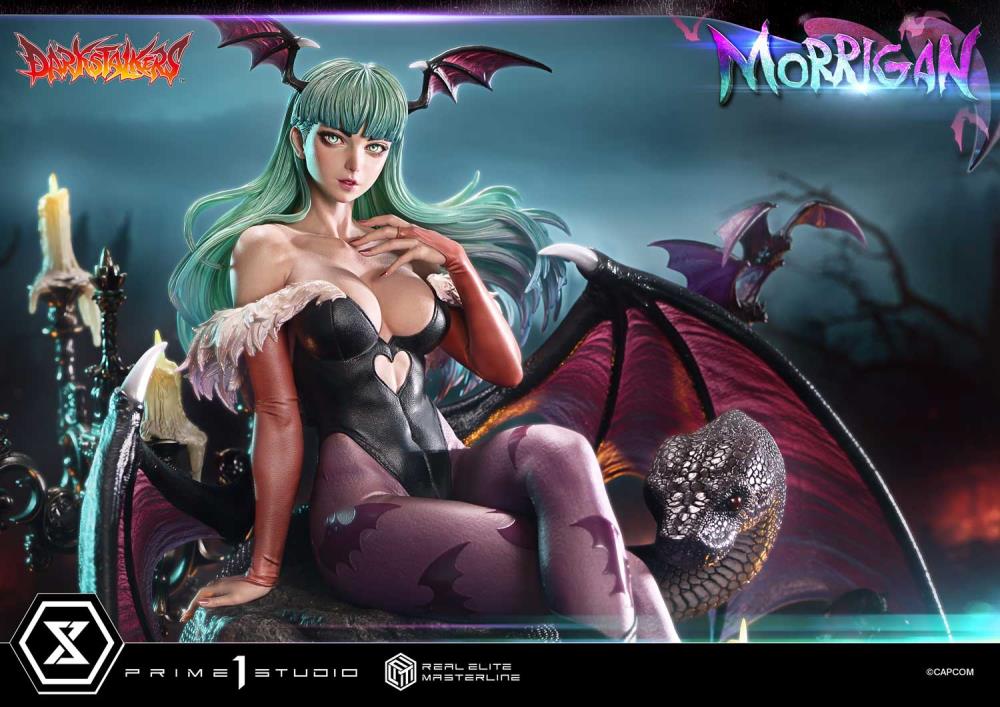 Darkstalkers Real Elite Masterline Morrigan 1/4 Scale Limited Edition Statue (With Bonus) Gallery Image 36