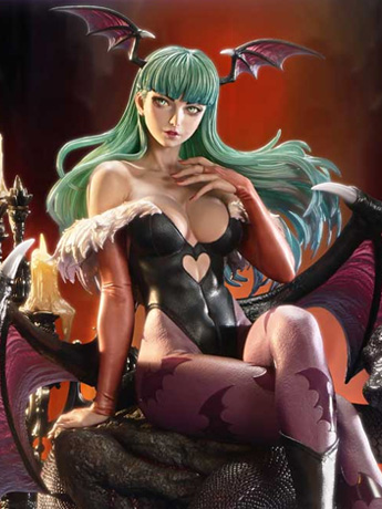 Darkstalkers Real Elite Masterline Morrigan 1/4 Scale Limited Edition Statue (With Bonus) Gallery Image 2