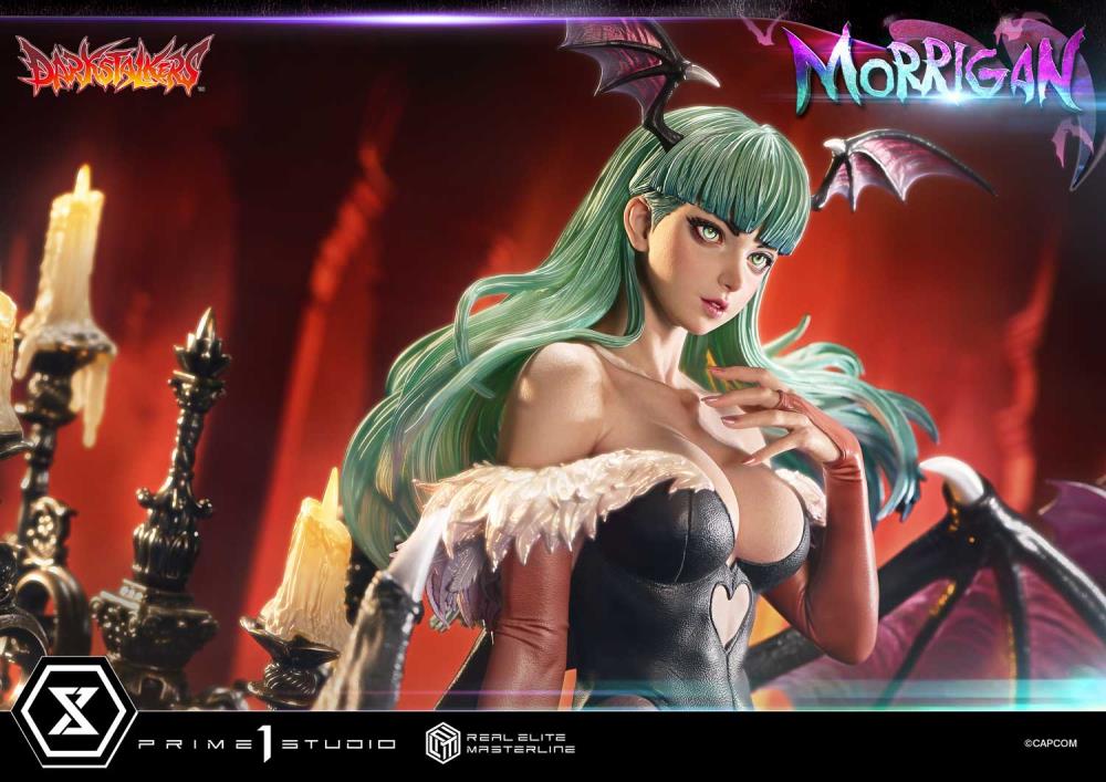 Darkstalkers Real Elite Masterline Morrigan 1/4 Scale Limited Edition Statue (With Bonus) Gallery Image 29
