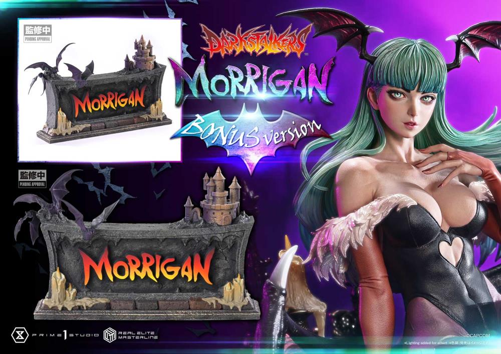 Darkstalkers Real Elite Masterline Morrigan 1/4 Scale Limited Edition Statue (With Bonus) Gallery Image 45