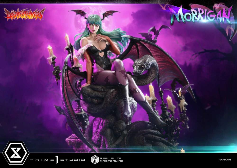 Darkstalkers Real Elite Masterline Morrigan 1/4 Scale Limited Edition Statue (With Bonus) Gallery Image 39