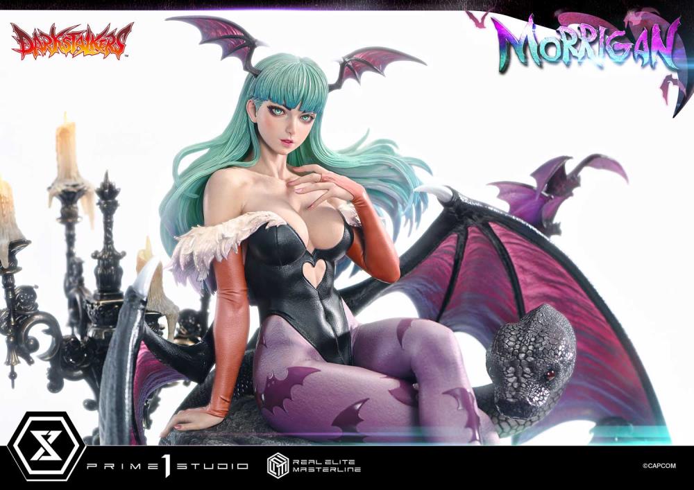 Darkstalkers Real Elite Masterline Morrigan 1/4 Scale Limited Edition Statue (With Bonus) Gallery Image 11