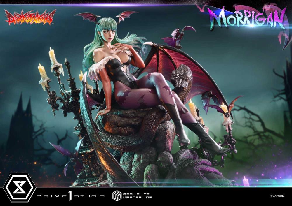 Darkstalkers Real Elite Masterline Morrigan 1/4 Scale Limited Edition Statue (With Bonus) Gallery Image 32
